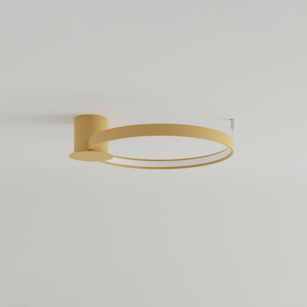 Deckenleuchte aus Aluminium, Höhe 13 cm, golden - Maisons Du