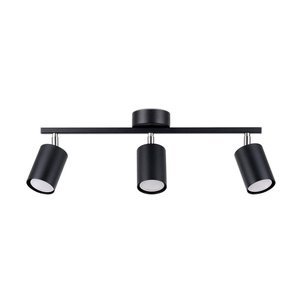 Lámpara de techo negro acero alt. 20 cm