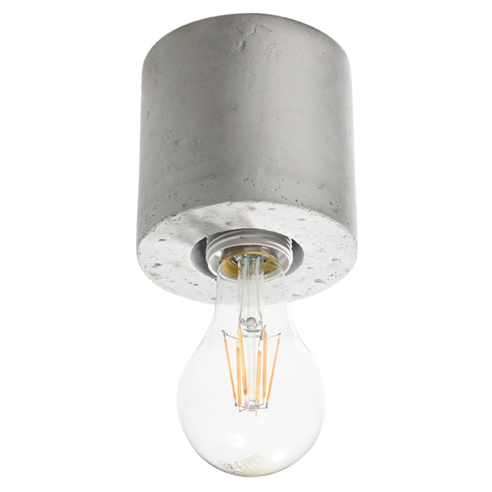 Lampada a soffitto grigia calcestruzzo - Modello Classico chic - Calcestruzzo