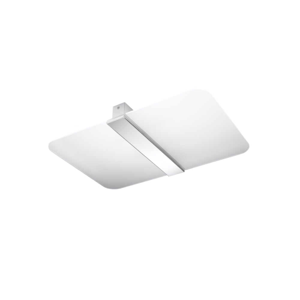 Lámpara de techo cromo acero/vidrio alt. 6 cm