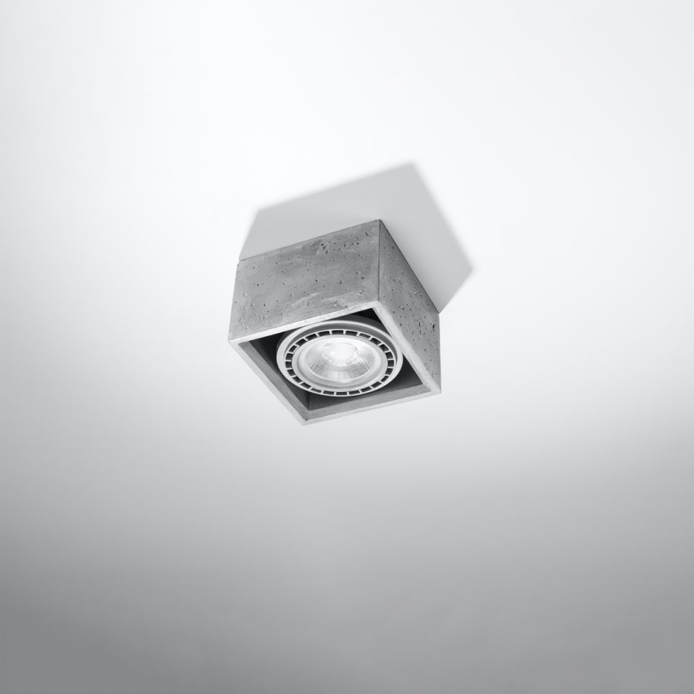 Plafonnier Béton Gris GU10/ES111 1 Quatro — vue 3