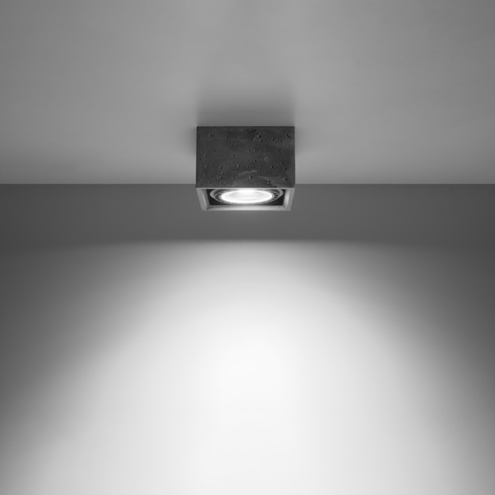 Plafonnier Béton Gris GU10/ES111 1 Quatro — vue 4