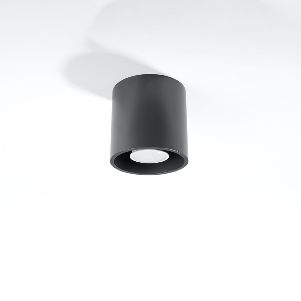 Lámpara de techo antracita aluminio alt. 10 cm - Maisons du Monde