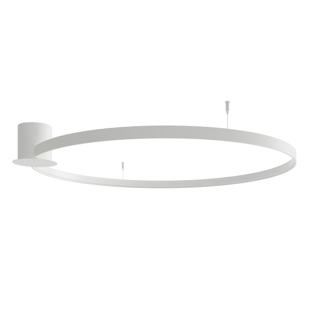 Thoro Lighting Deckenleuchte aus Stahl, Höhe 13 cm, weiß style modern - Stahl