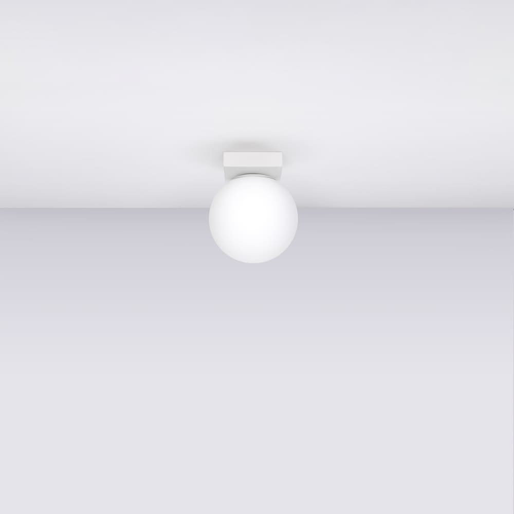 Plafonnier Acier Blanc G9 1 Yoli — vue 3