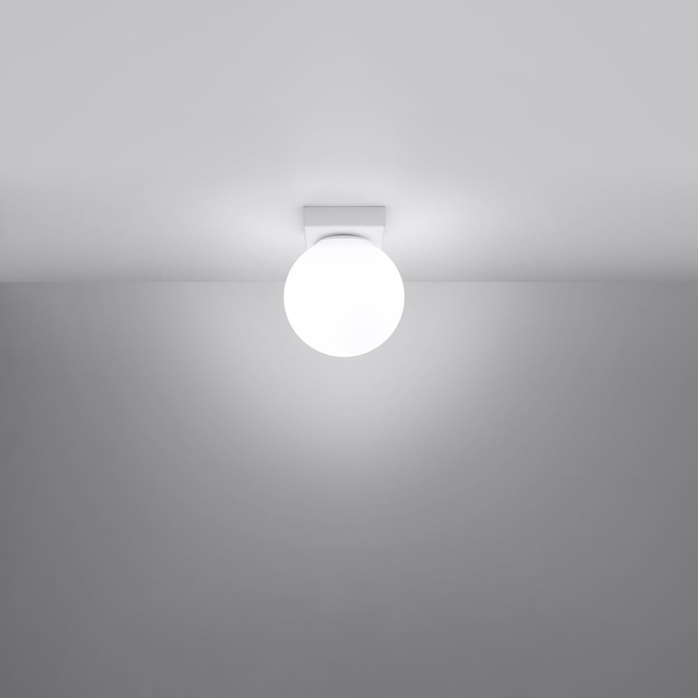 Plafonnier Acier Blanc G9 1 Yoli — vue 4