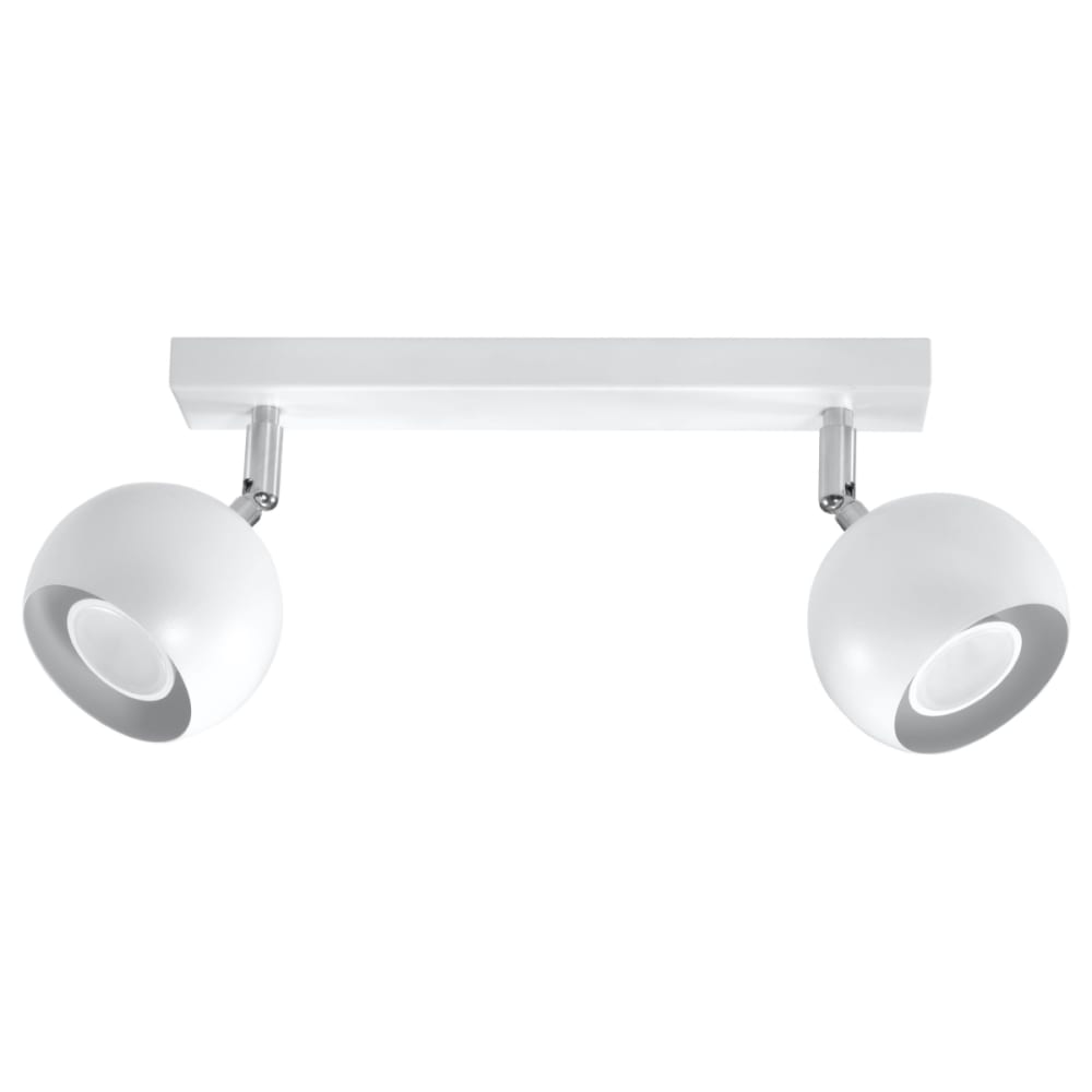 Lámpara de techo blanco acero alt. 16 cm