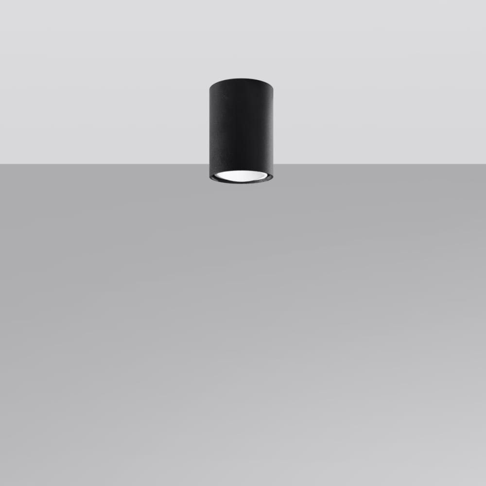 Plafonnier Acier Noir GU10 1 Lagos 10 — vue 3