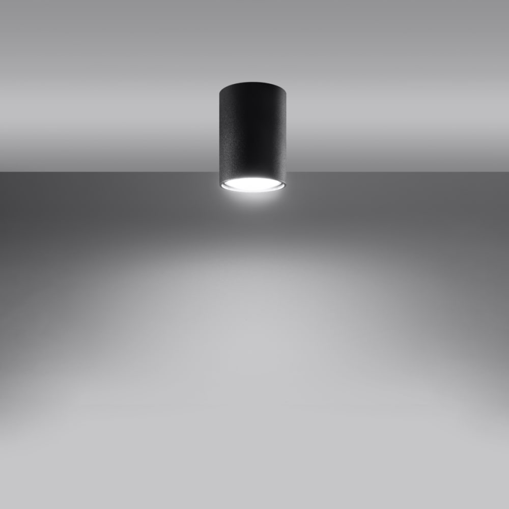 Plafonnier Acier Noir GU10 1 Lagos 10 — vue 4