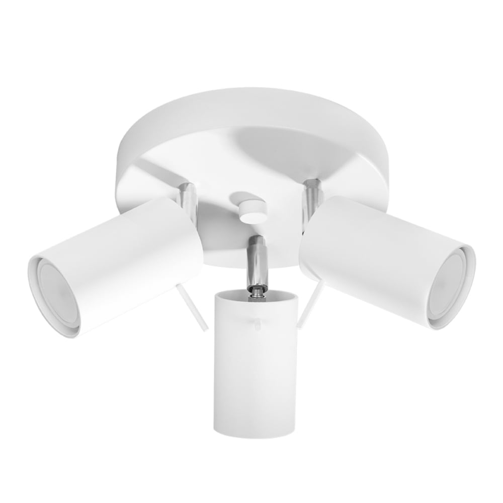 Lampada a soffitto bianca acciaio - Modello Classico chic - Acciaio