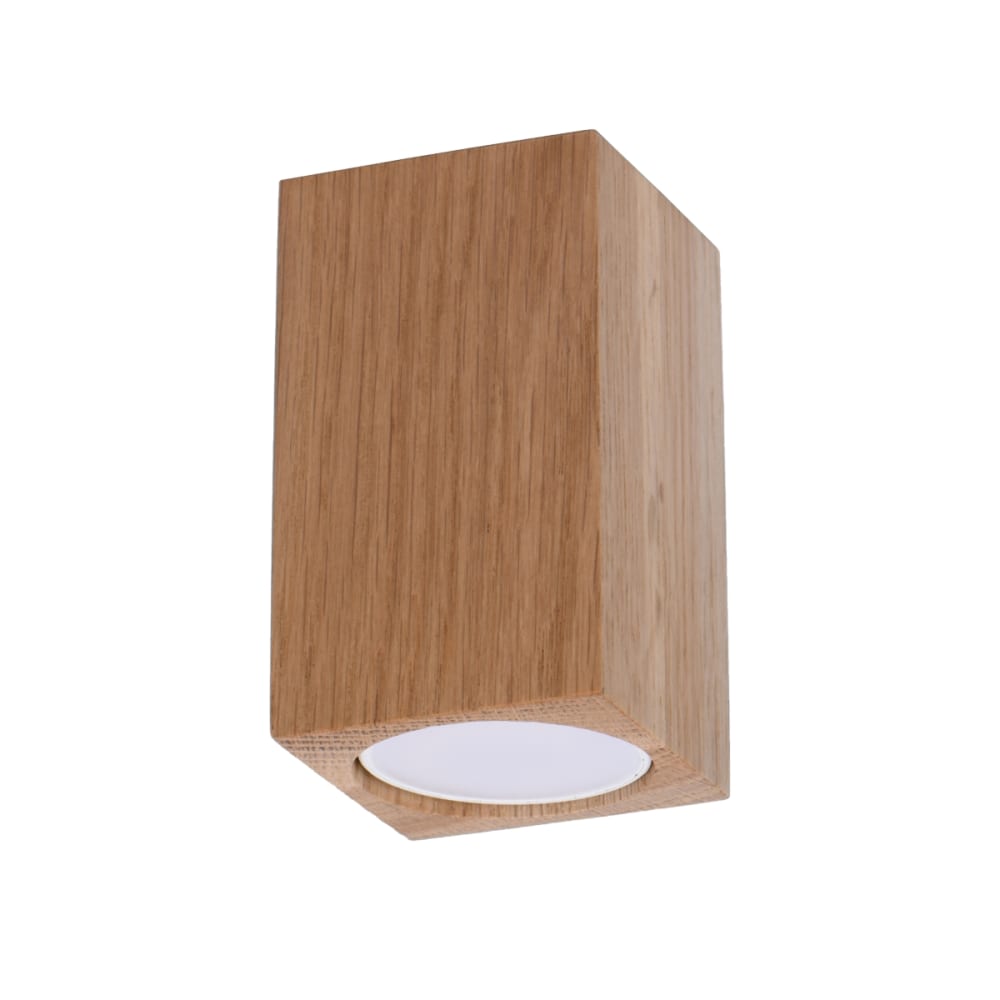 Lámpara de techo roble madera alt. 10 cm