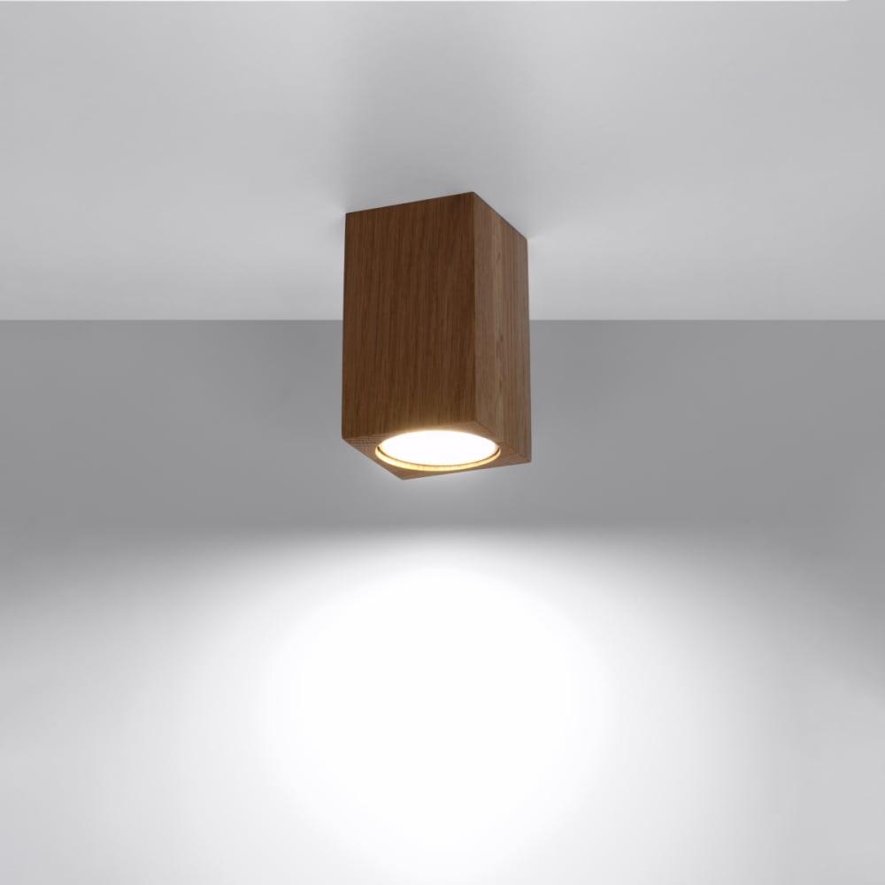 Plafonnier Bois Chêne GU10 1 Keke 10 — vue 4