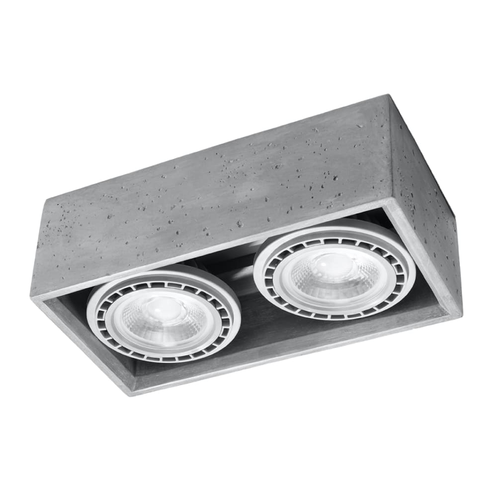 Plafonnier Béton Gris