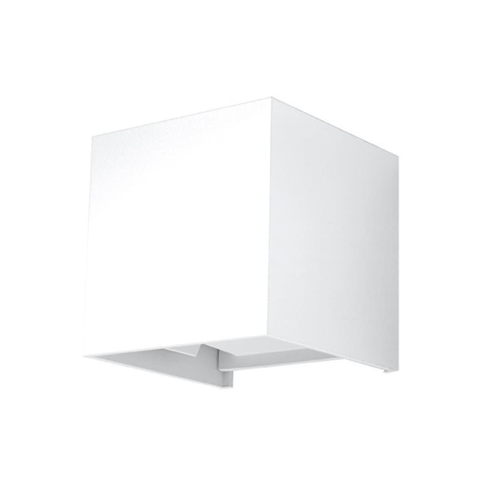 Applique aluminium blanc H 10 cm
