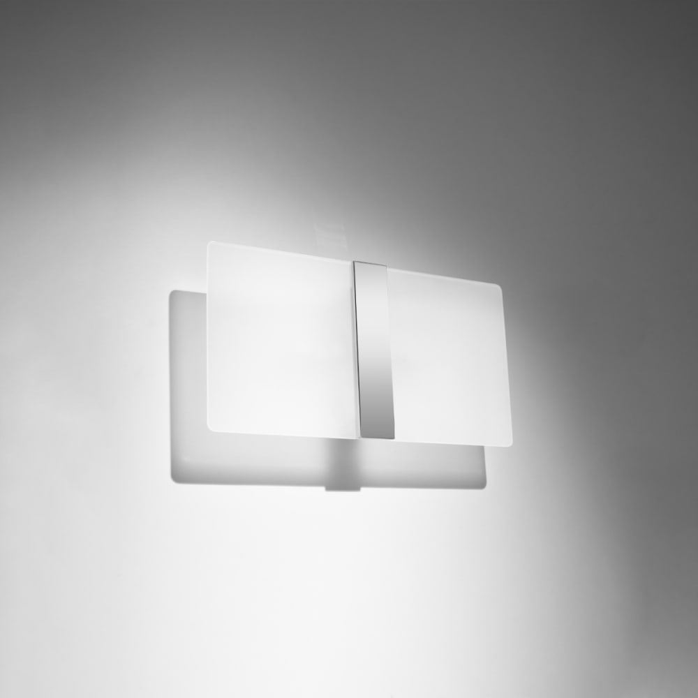 Wandlampen aus Glas/Stahl in weiß/chrom - Maisons Du Monde