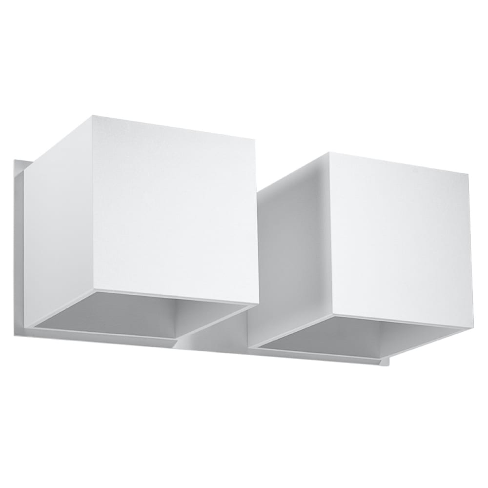 Lámpara de pared blanco aluminio alt. 11 cm