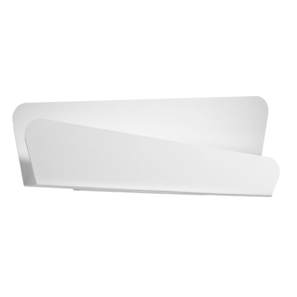 Applique acier blanc H 15 cm