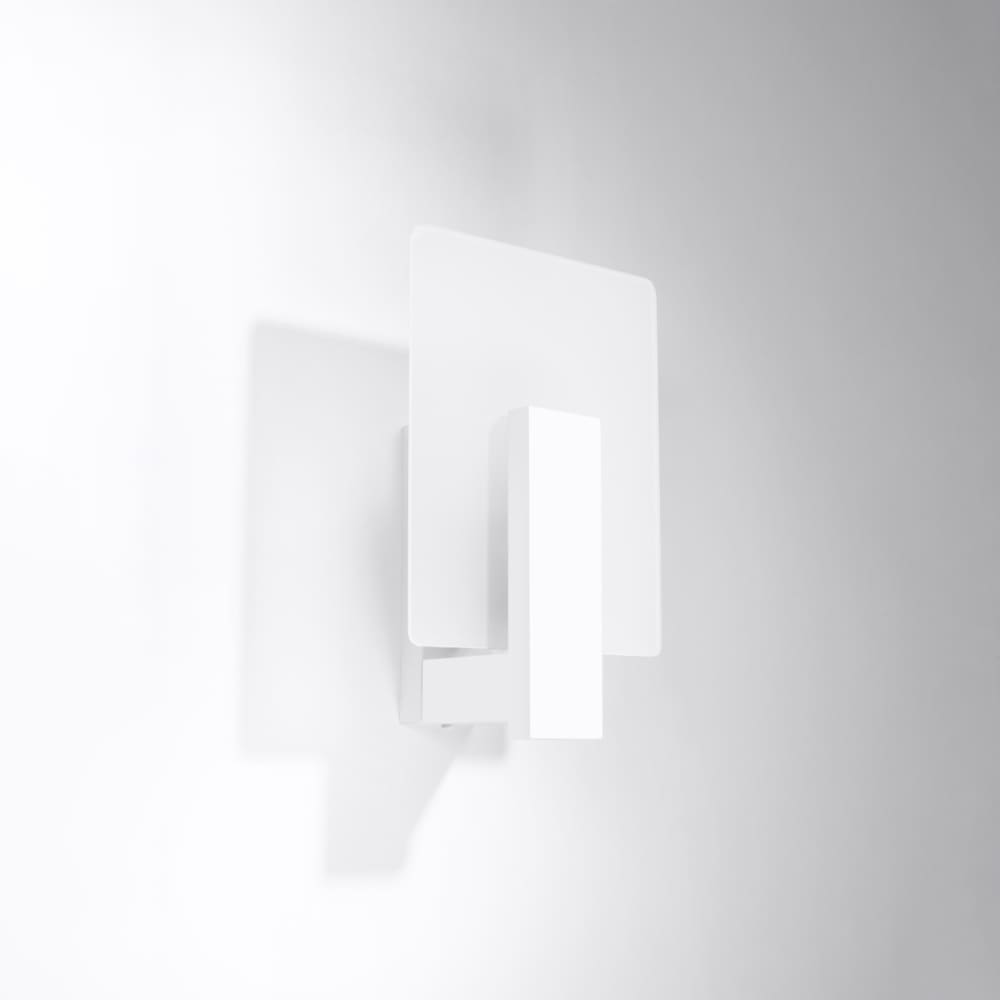 Lámpara de pared blanco madera/vidrio alt. 31 cm - Maisons du Monde