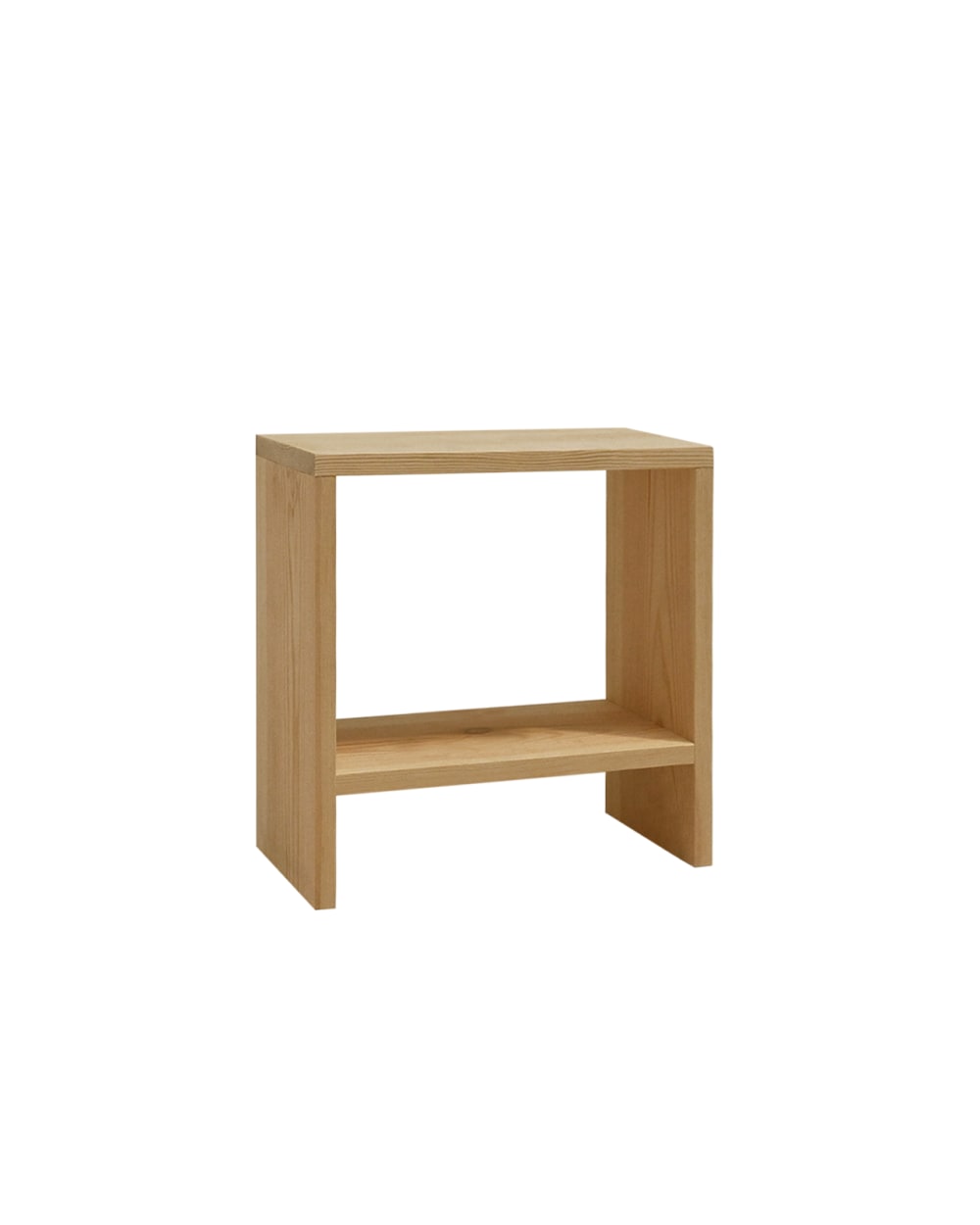 Table basse en bois de pin marron 40x40cm