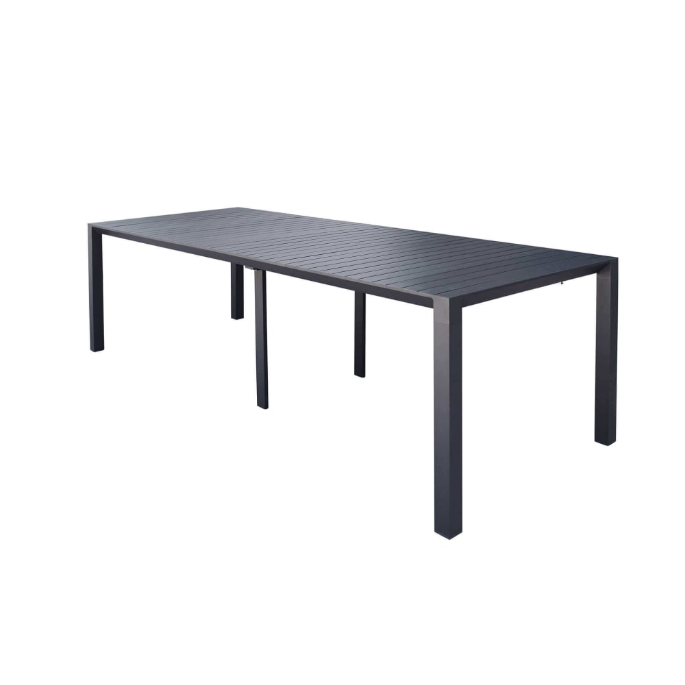 Consolle in alluminio antracite 85x51,5/260x74 - Alluminio