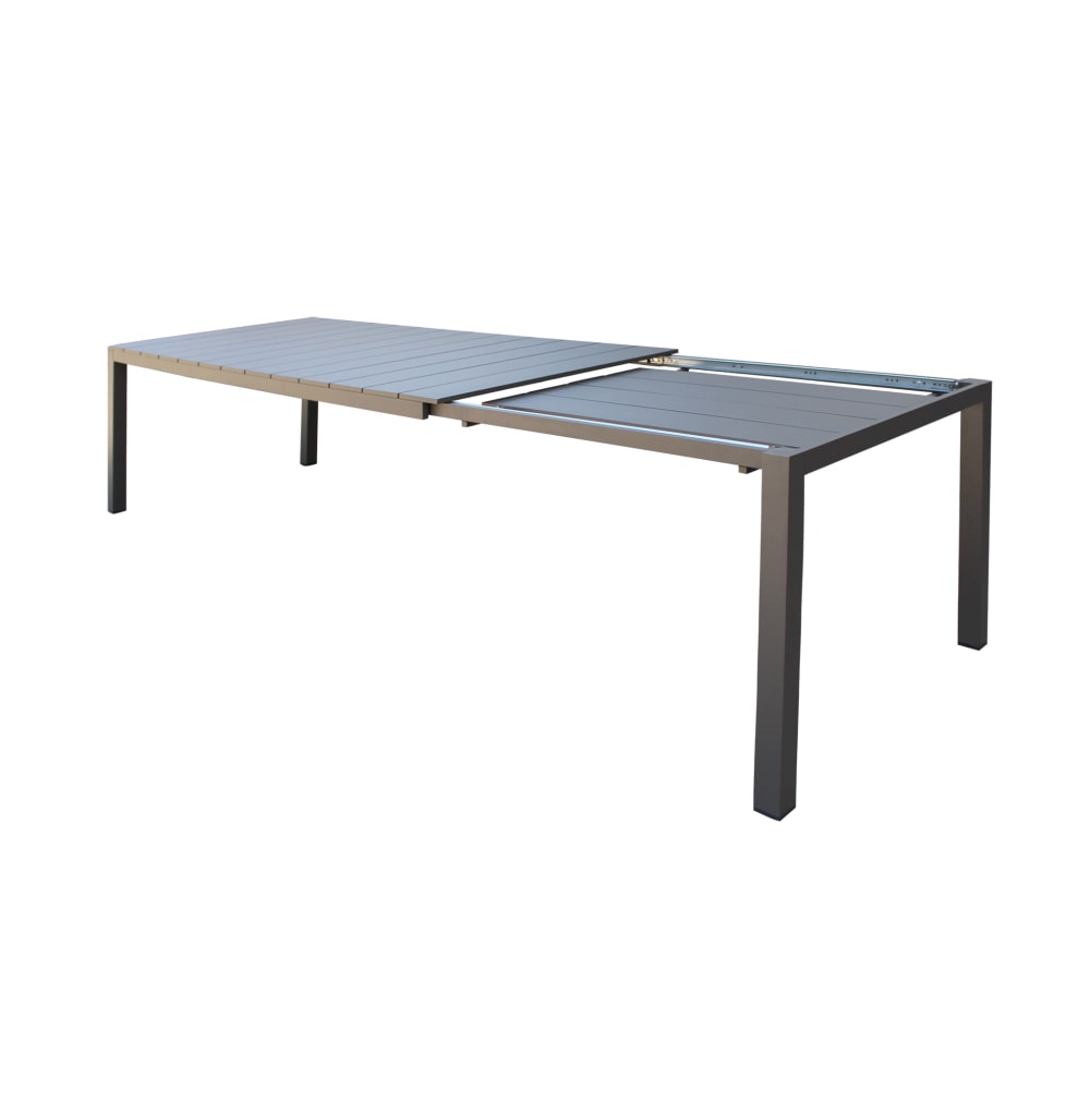 Tavolo in alluminio taupe 149x85x75.5 - Alluminio