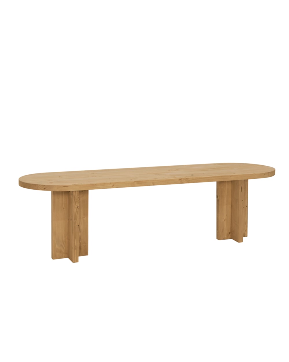 banc en bois de sapin - marron