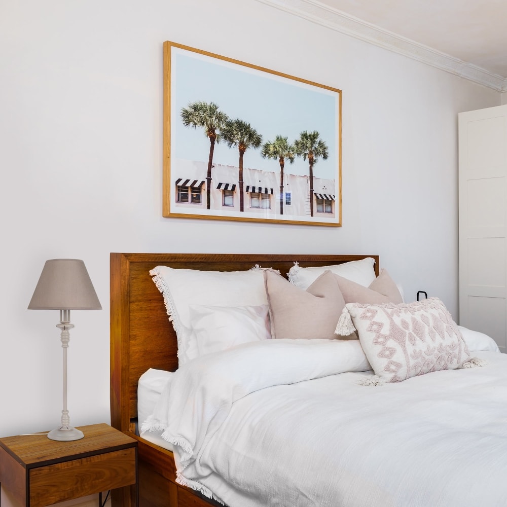 Lampe de chevet métal taupe abat-jour taupe