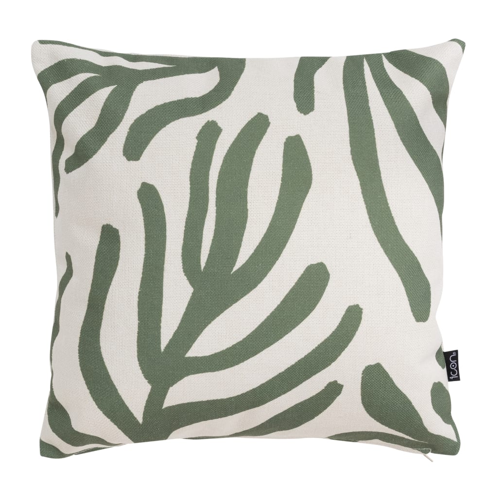 Coussin extérieur vert 43x43