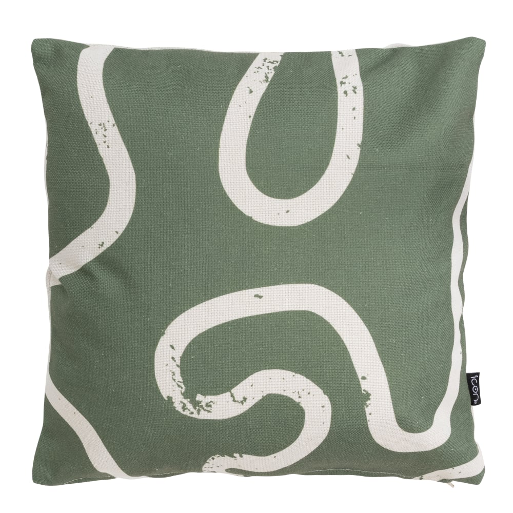 Coussin extérieur vert 43x43