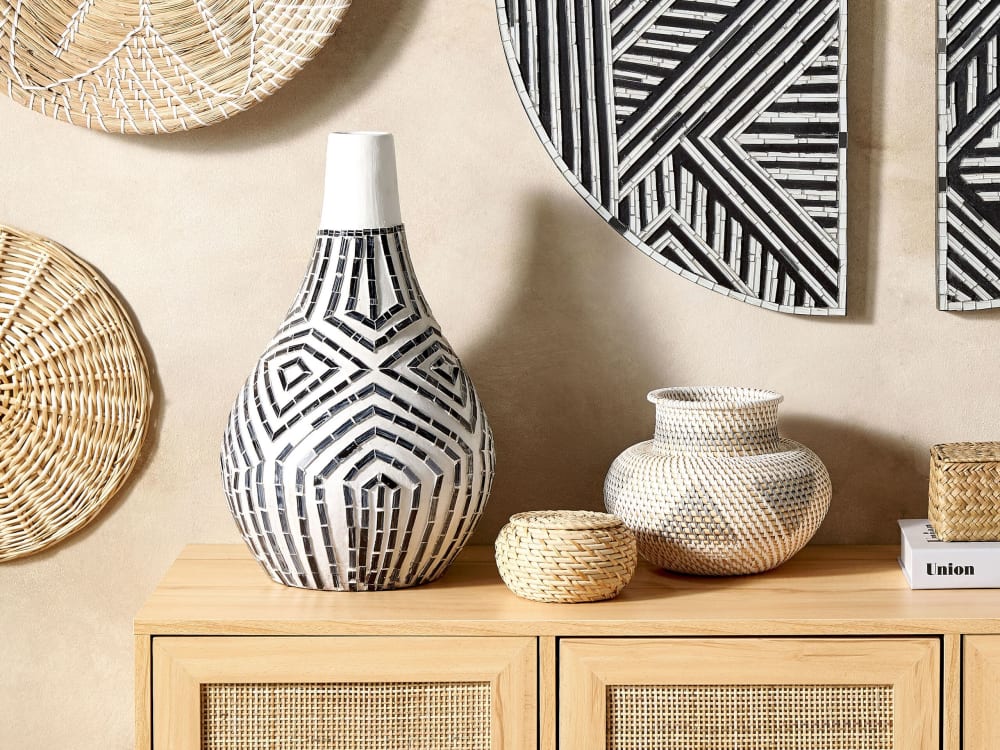 Dekovase Terrakotta schwarz H50 - Maisons Du Monde