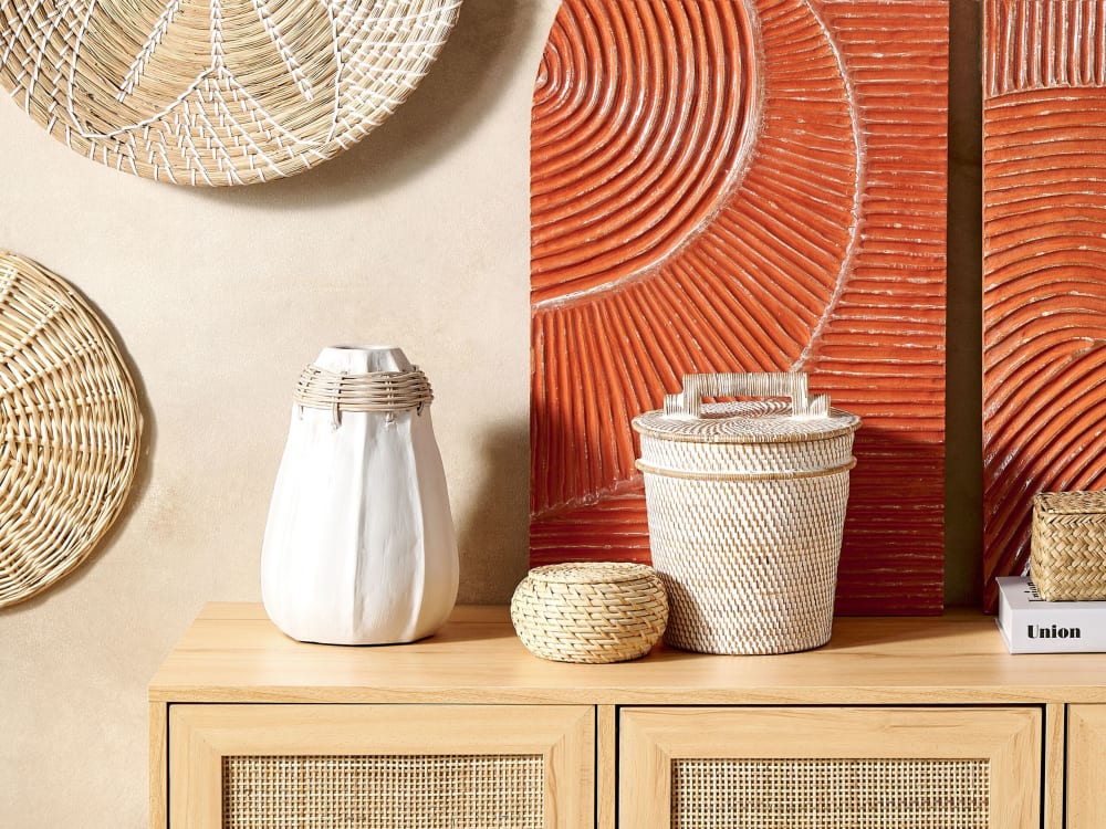 Dekovase Terrakotta weiß H30 - Maisons Du Monde