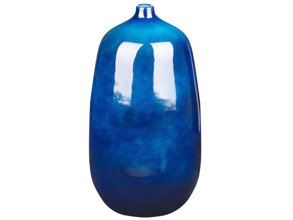 Blumenvase Aus Keramik 45Cm, Blau