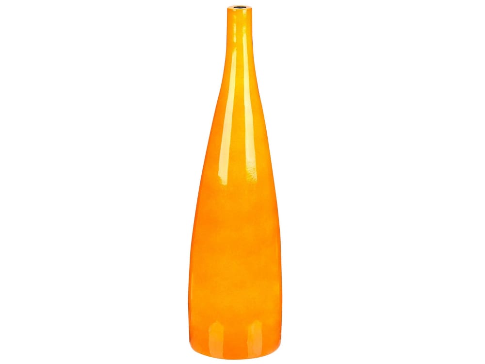 Vase à fleurs céramique 50 cm orange