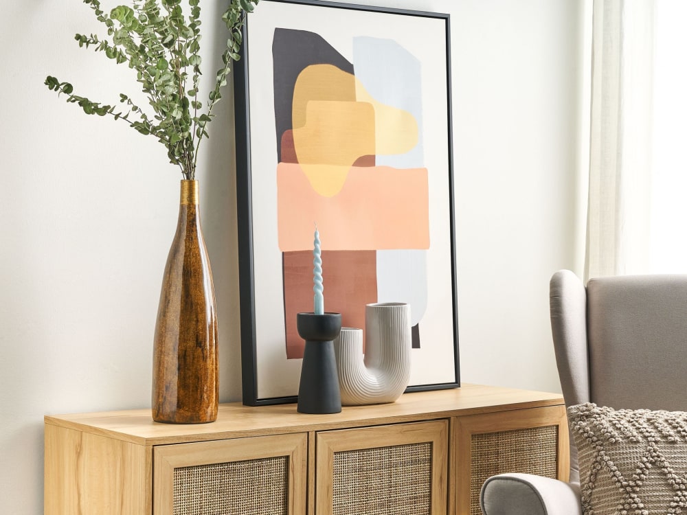 Blumenvase aus Keramik 52cm, braun - Maisons Du Monde