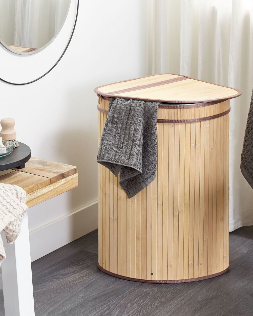 Wäschekorb Bambus Hellbraun 57 L - Maisons Du Monde