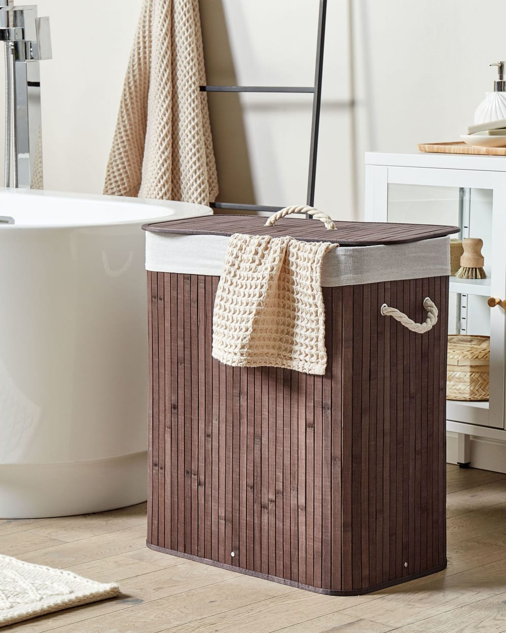 Wäschekorb Bambus Dunkelbraun 72 L - Maisons Du Monde