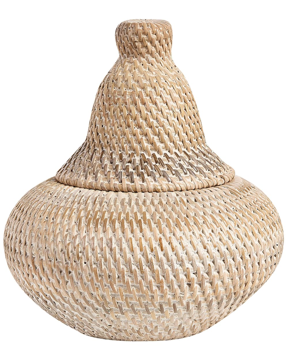 Beliani Aufbewahrungskorb Rattan Naturfarben style landhaus Braun Rattan