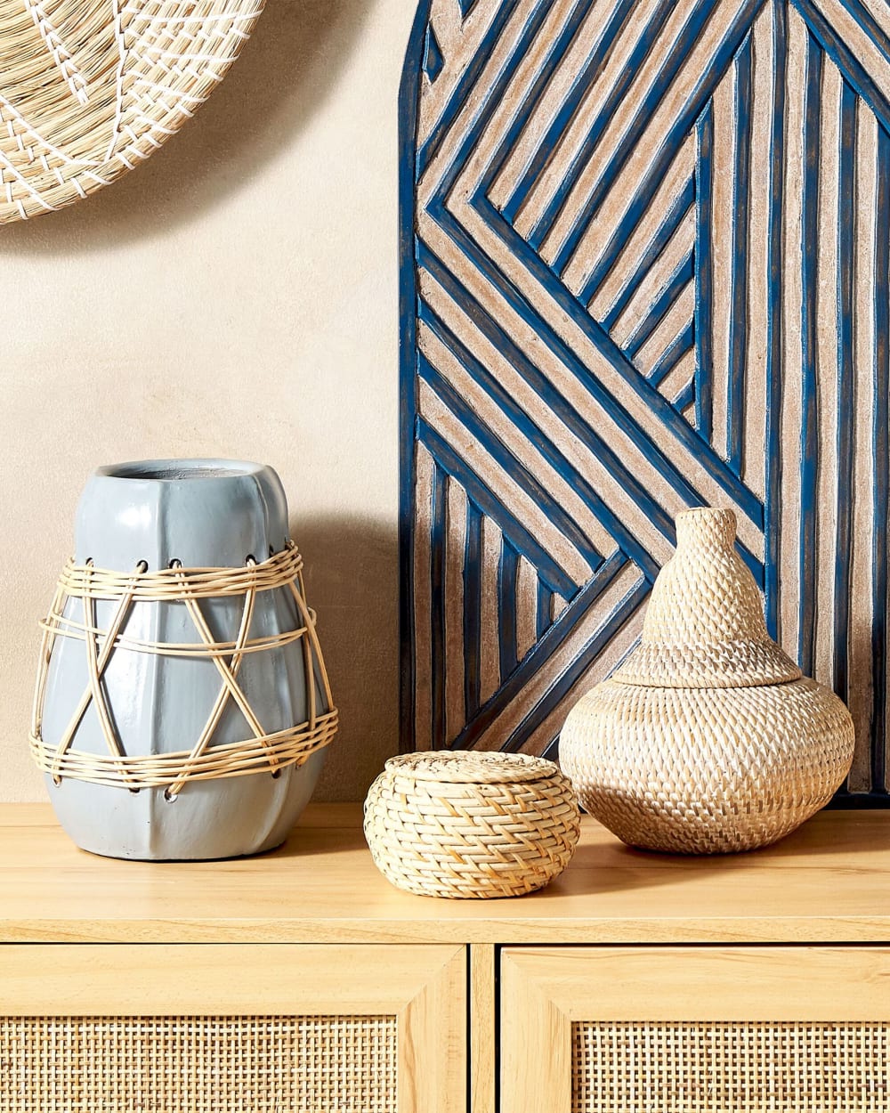 Aufbewahrungskorb Rattan Naturfarben - Maisons Du Monde