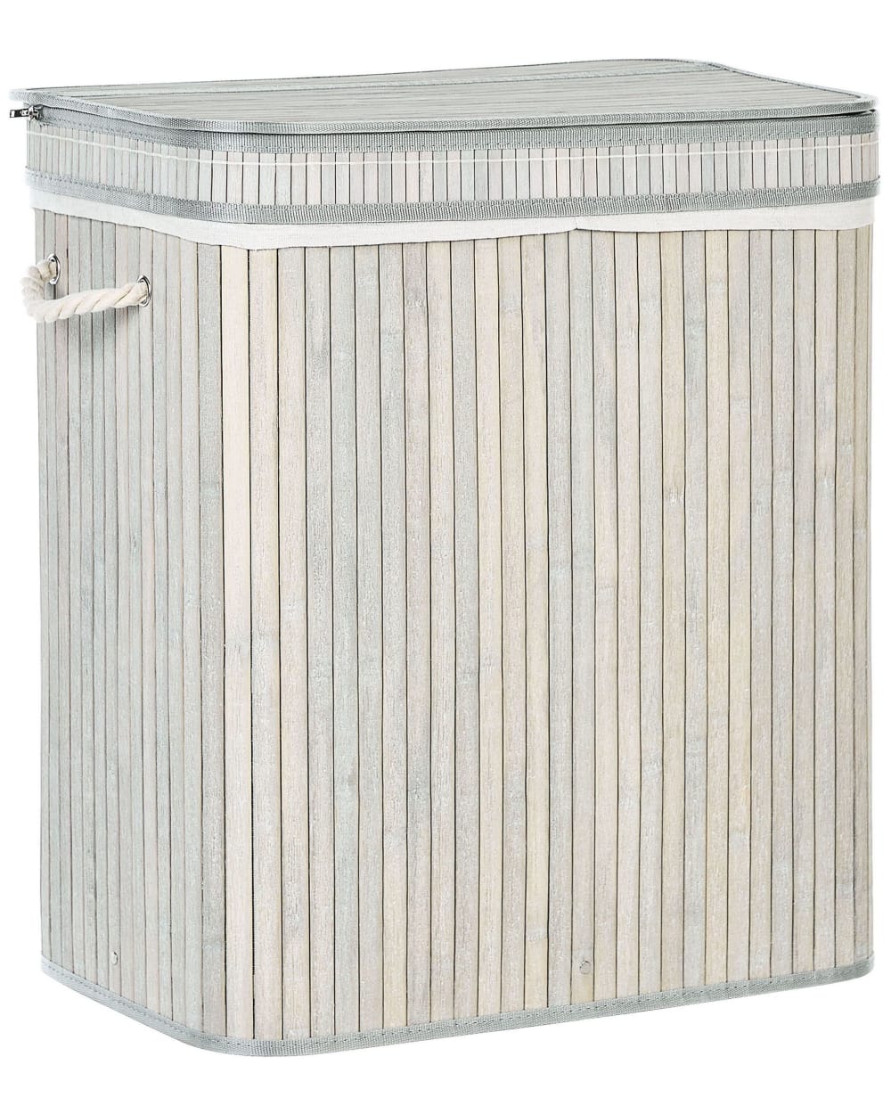 WäSchekorb Bambus Grau 100 L