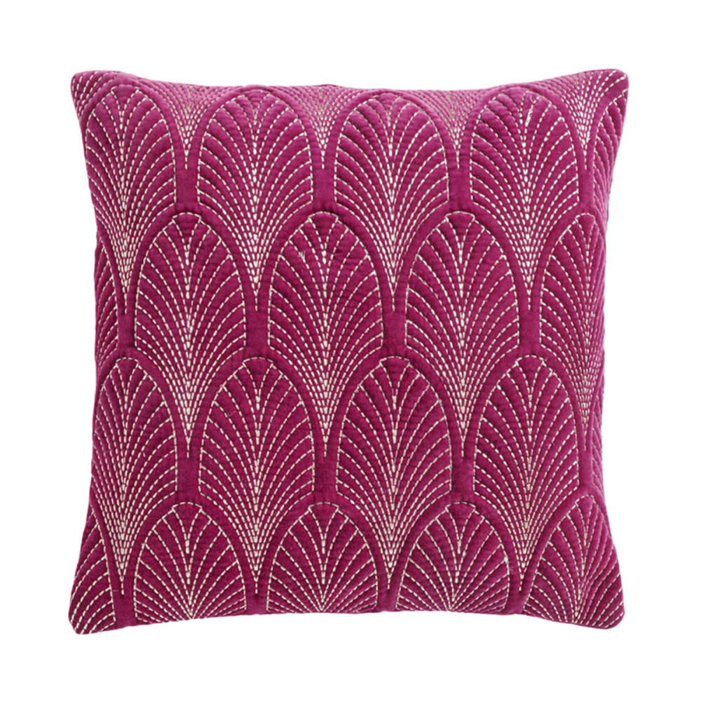 Sia Deco Kissenbezug aus Baumwolle 50x50, Lila style modern Violett Baumwolle
