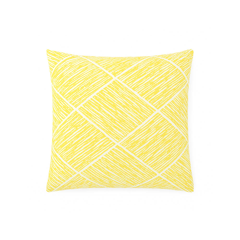 Sia Deco Kissenbezug aus Baumwolle 40x40, Gelb style modern Gelb Baumwolle