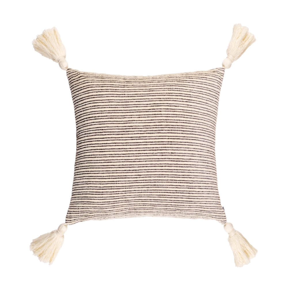 Housse de coussin en coton beige 40x40