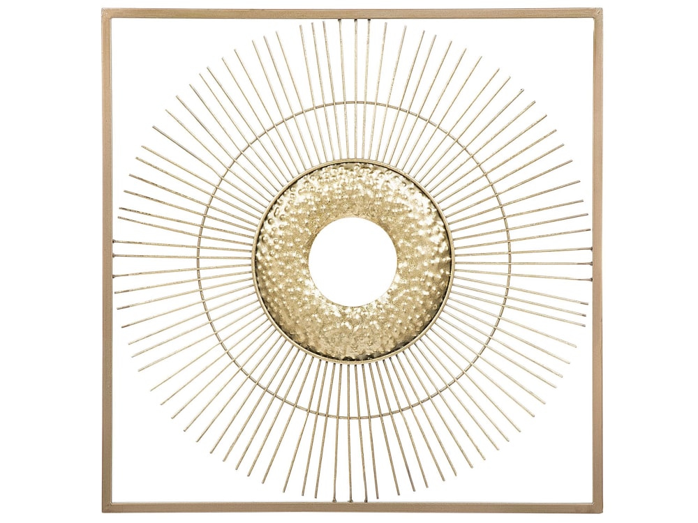 Beliani Wandobjekt aus Metall 50cm, gold style modern - Metall