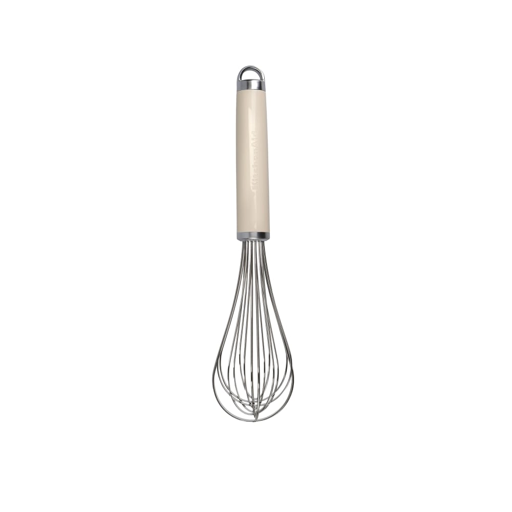 batidor de varillas manual de acero inoxidable crema