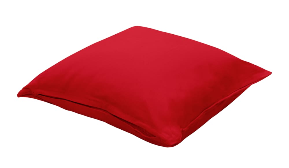 Coussin extérieur en coton rouge 40x40cm