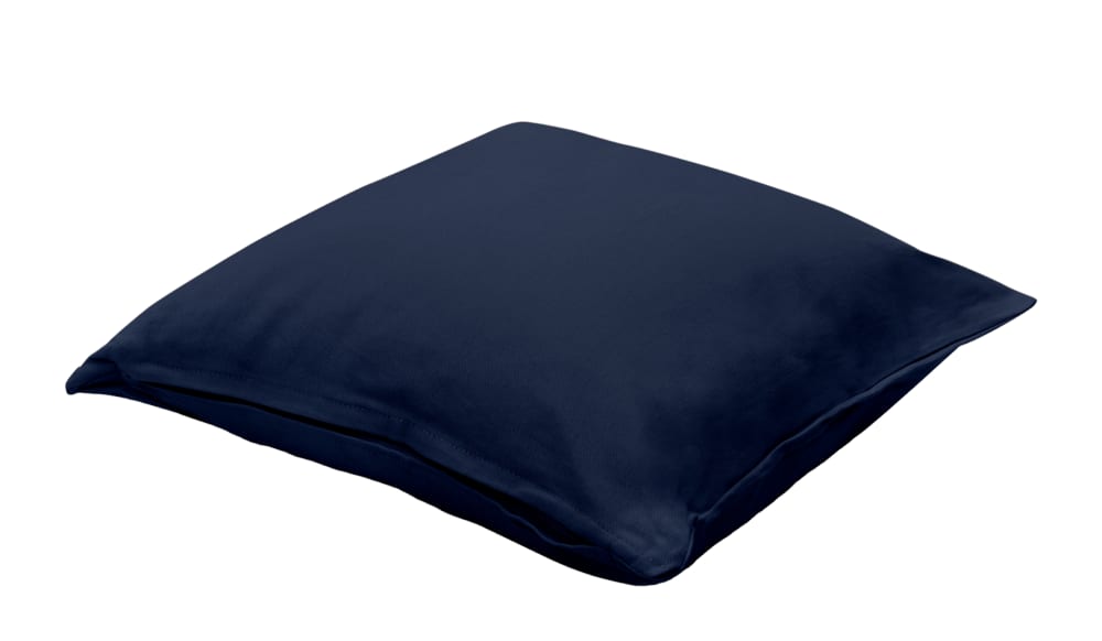 Coussin extérieur en coton bleu marine 40x40cm