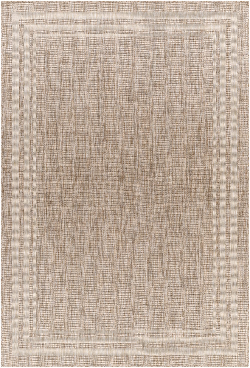 Tapis d'Extérieur/Intérieur Aspect Jute Beige/Ivoire 160x213