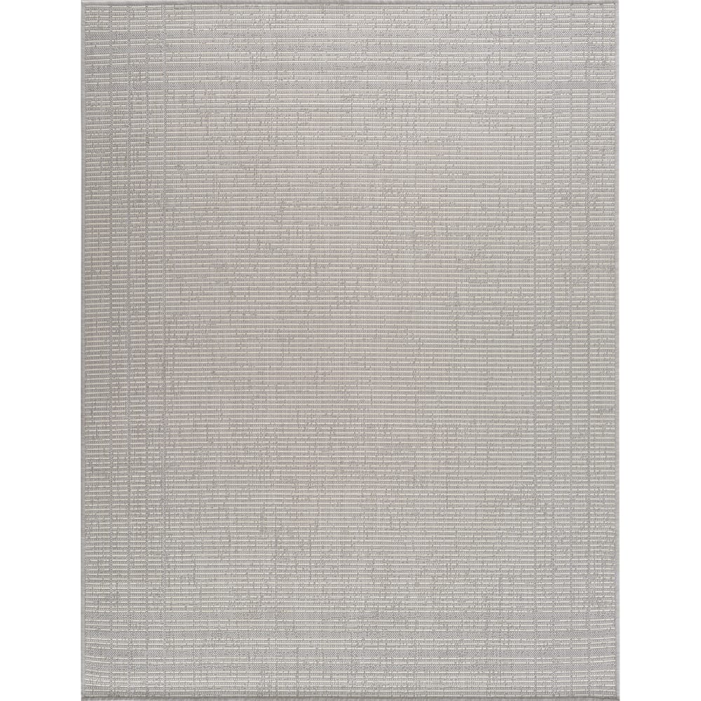 Tapis d'Extérieur/Intérieur Gris/Ivoire 120x170
