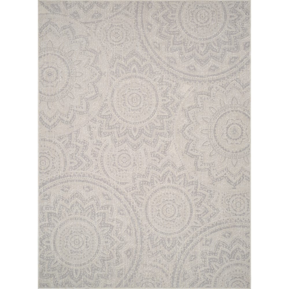 Tapis d'Extérieur/Intérieur Ivoire/Gris 160x213
