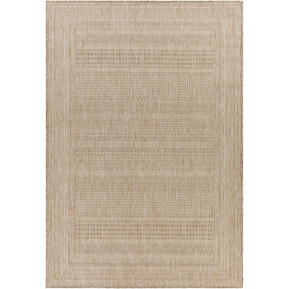 Tapis d'Extérieur/Intérieur Aspect Jute Beige/Ivoire 200x275